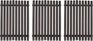 Music City Metals 50623 Porcelain Steel Channels Cooking Grid Replacement for Select Master Chef Gas Grill Models, Set of 3