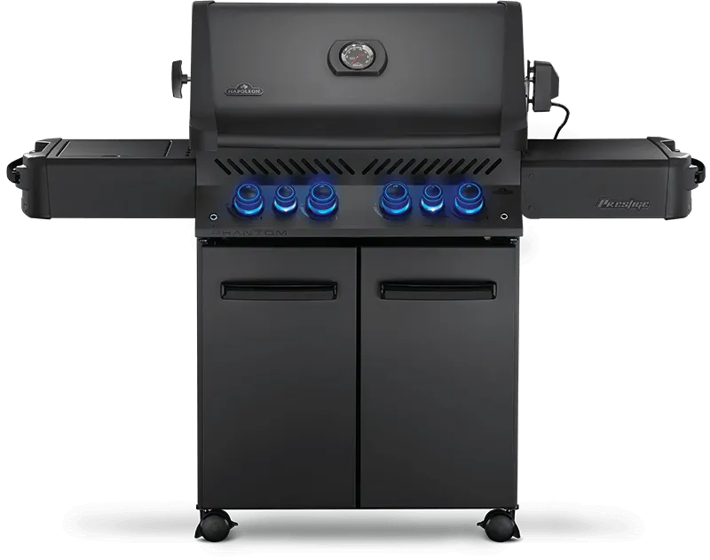 Napoleon Bbq P500RSIBNMK3PHM Phantom Prestige 500 Rsib With Infrared Side And Rear Burners , Matte/Matt Black , Natural Gas