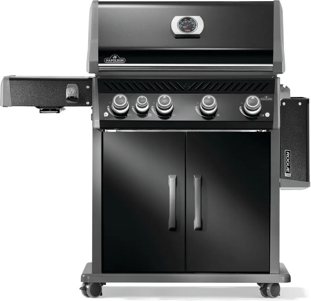 Napoleon Bbq RP525SIBNK2 Rogue Pro 525 Sib With Infrared Side Burner , Natural Gas, Black