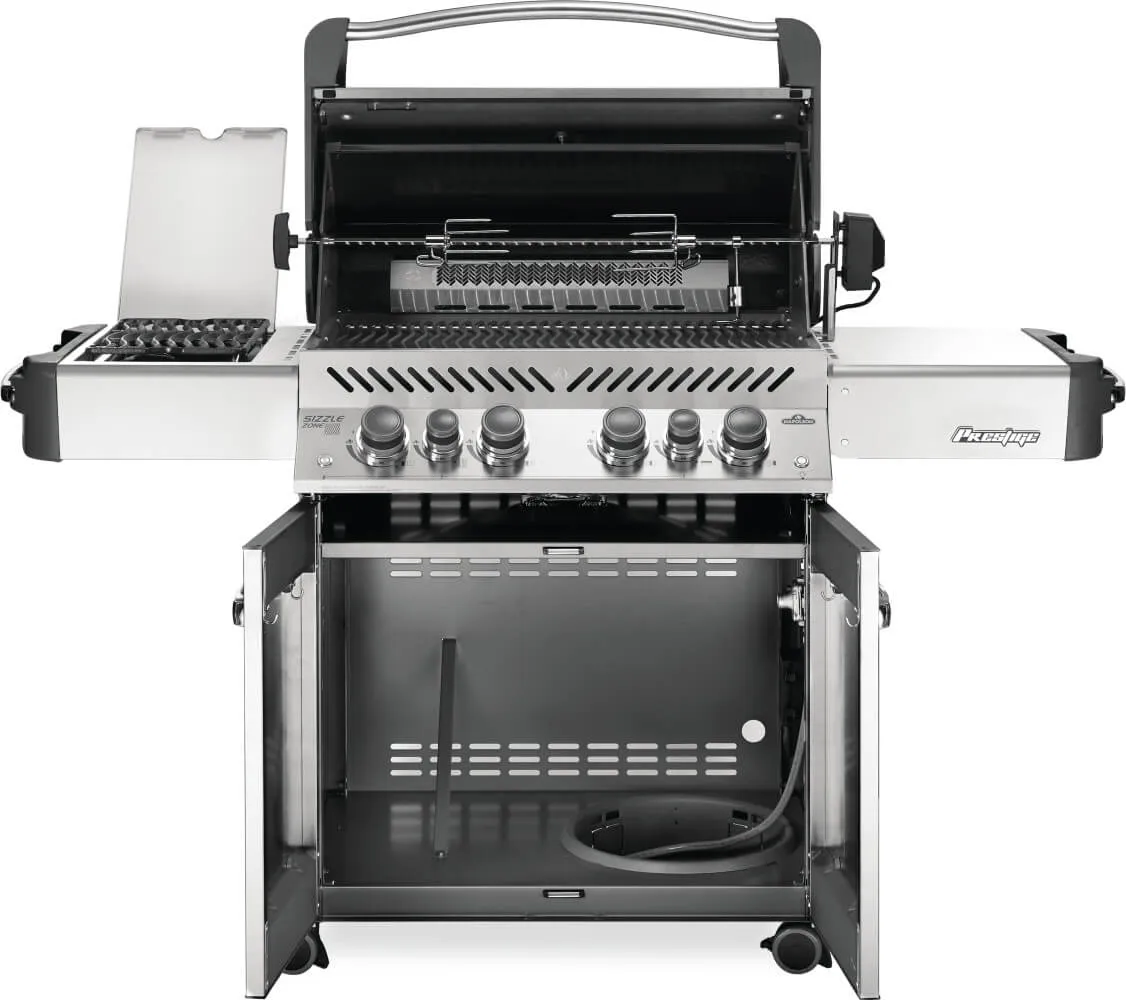 Napoleon Legacy Prestige 500 4-Burner Grill w/ Rotisserie & Side Burner - P500RSIBPSS-3