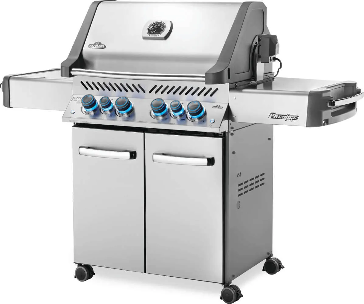 Napoleon Legacy Prestige 500 4-Burner Grill w/ Rotisserie & Side Burner - P500RSIBPSS-3