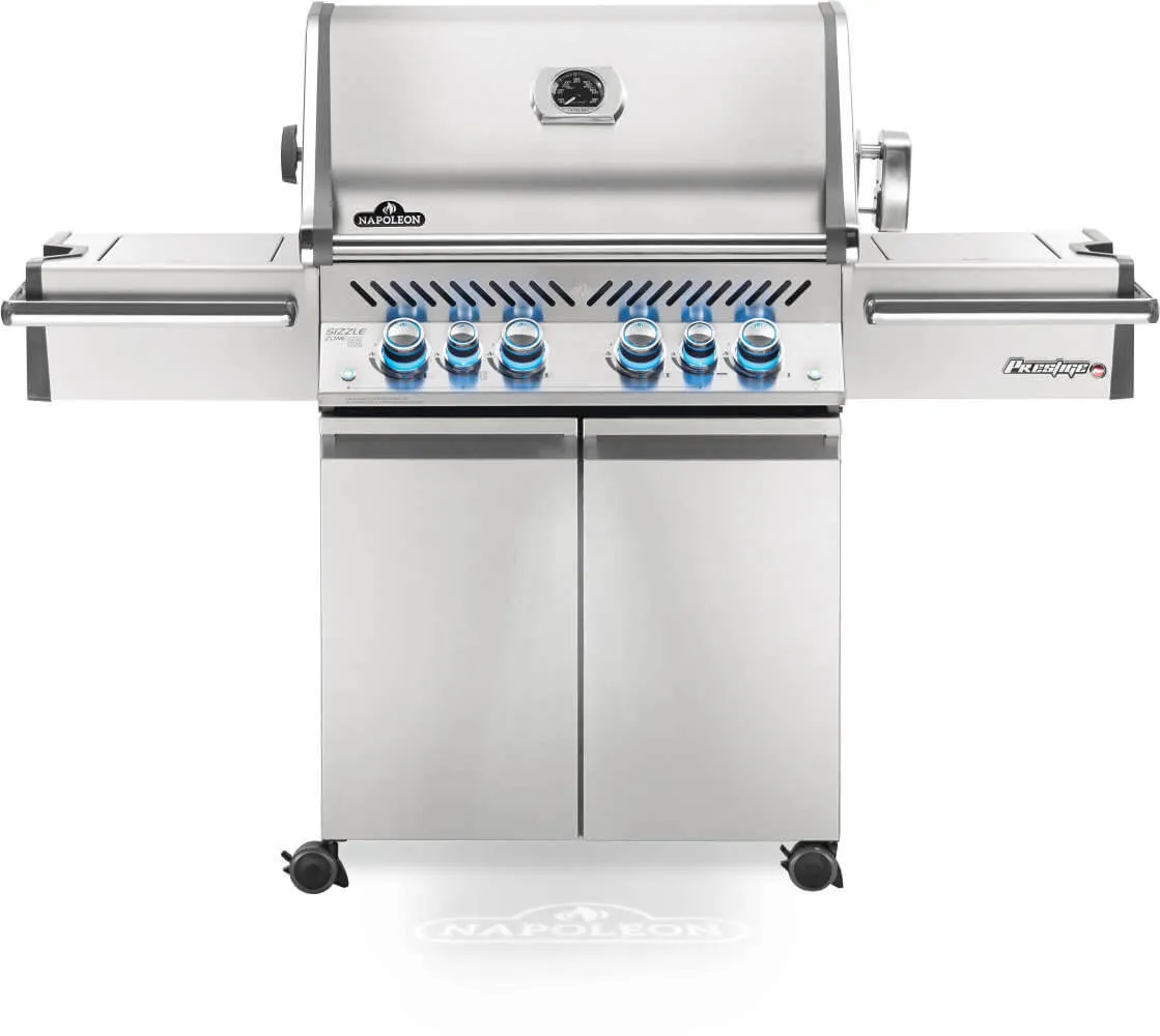 Napoleon Prestige PRO 500 4-Burner Grill w/ Rotisserie & Side Burner - PRO500RSIBPSS-3