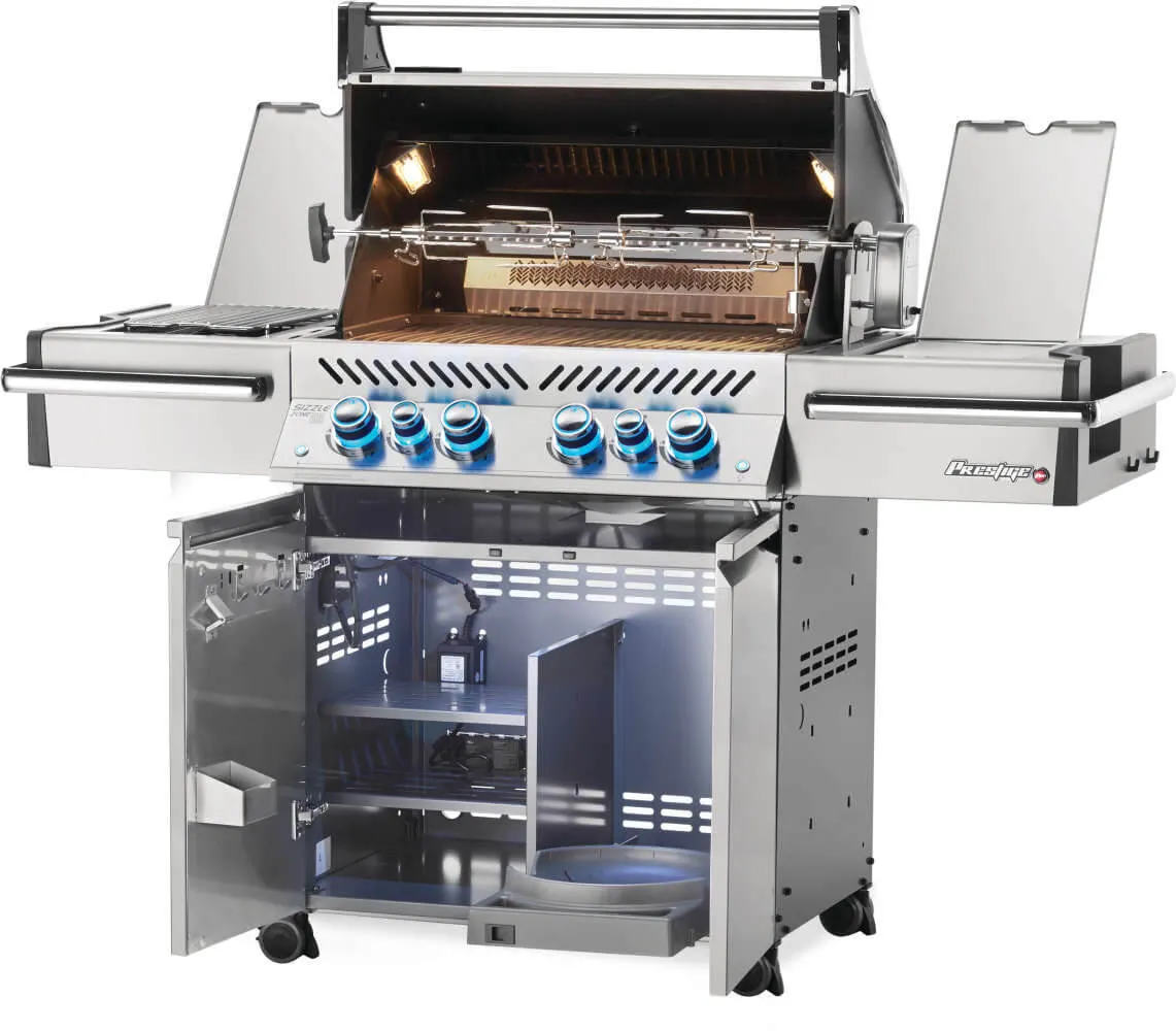 Napoleon Prestige PRO 500 4-Burner Grill w/ Rotisserie & Side Burner - PRO500RSIBPSS-3