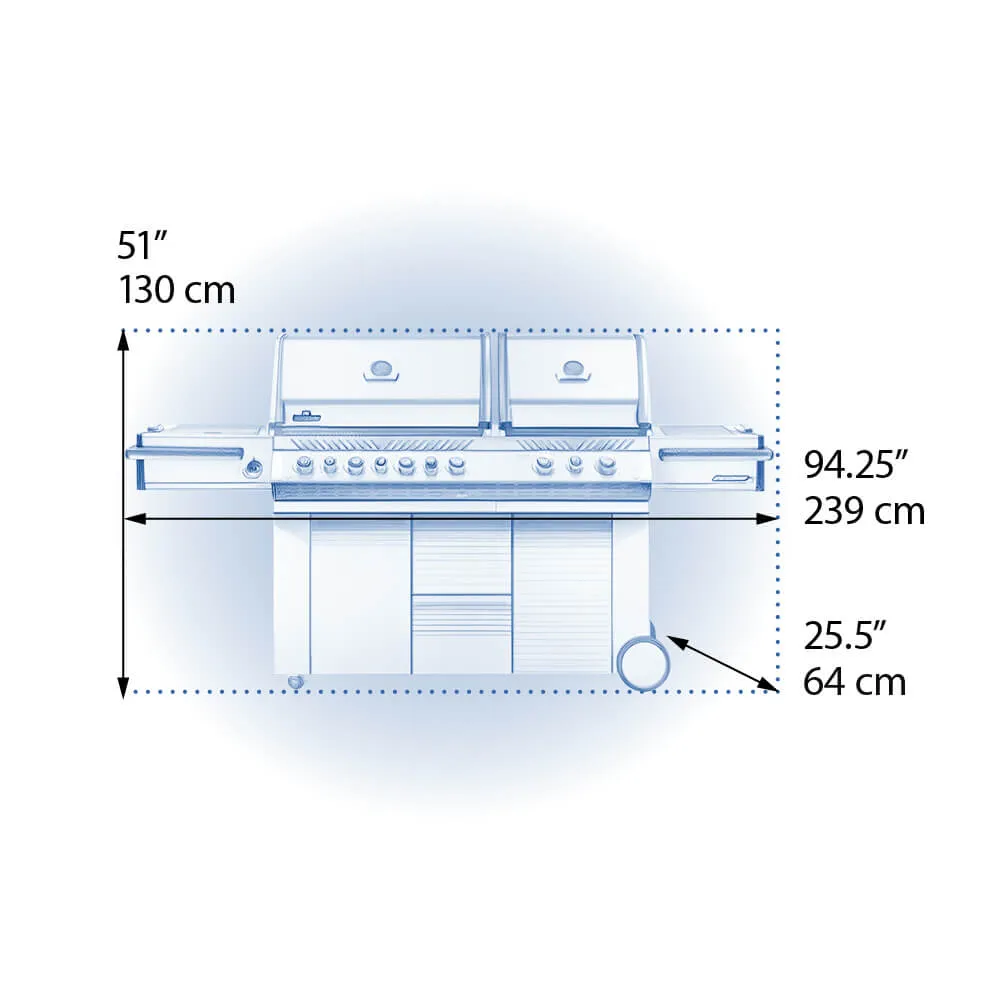Napoleon Prestige PRO 825 6-Burner Gas Grill w/ Rotisserie & Power Burner - PRO825RSBINSS-3