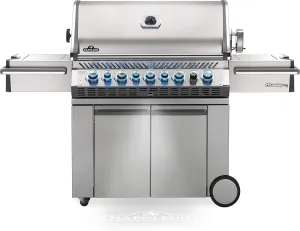 Napoleon PRO665RSIBPSS-3 Prestige PRO 665 RSIB Propane Gas Grill, sq.in.   Infrared Side and Rear Burners, Stainless Steel