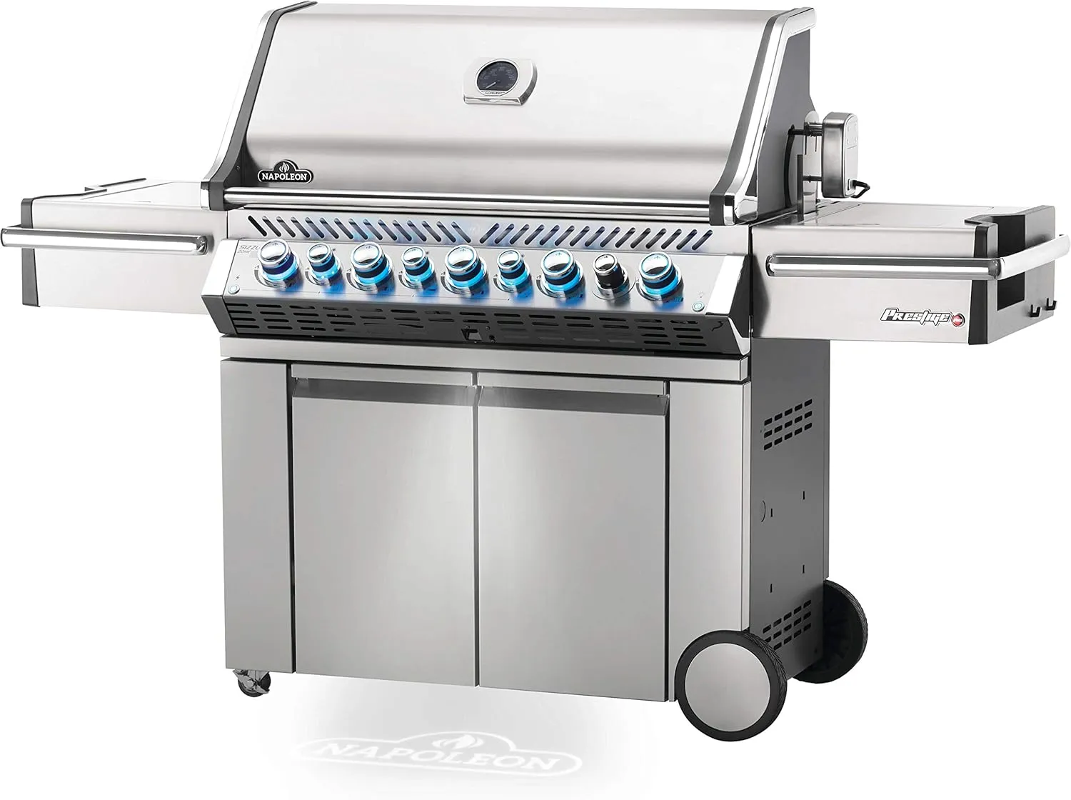 Napoleon PRO665RSIBPSS-3 Prestige PRO 665 RSIB Propane Gas Grill, sq.in.   Infrared Side and Rear Burners, Stainless Steel