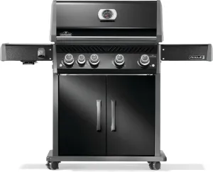 Napoleon Rogue PRO 525 Propane Gas Grill with Infrared Side Burner, Black, Durable 5-Burner BBQ