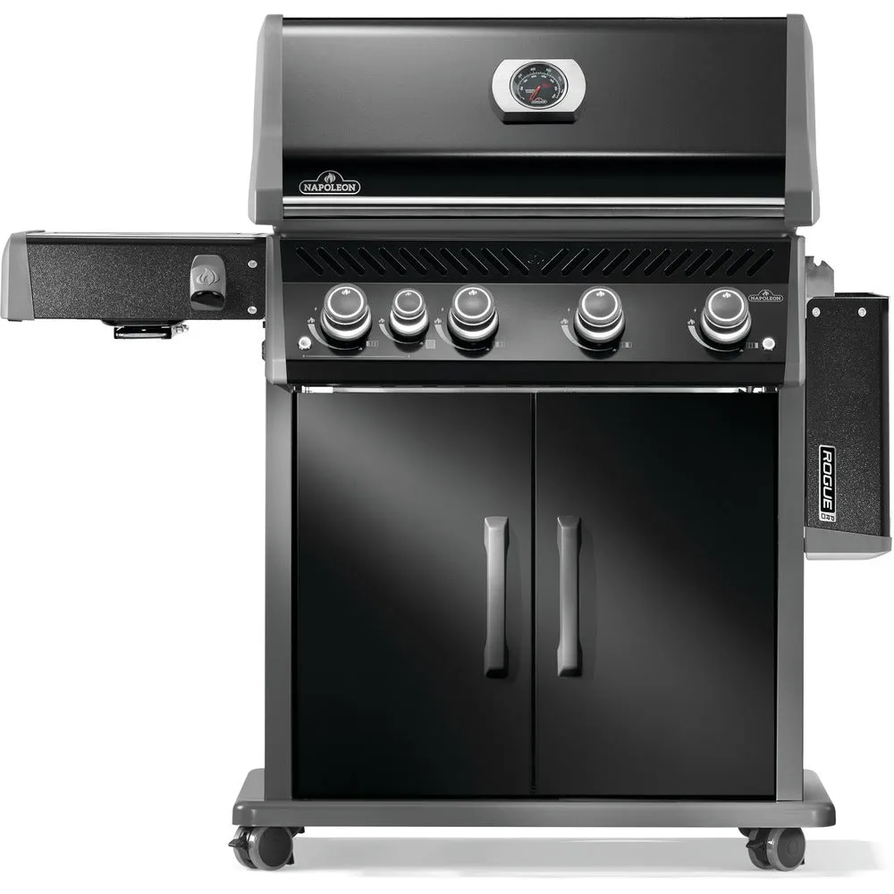 Napoleon Rogue® PRO 525 Propane Gas Grill with Infrared Side Burner - Black