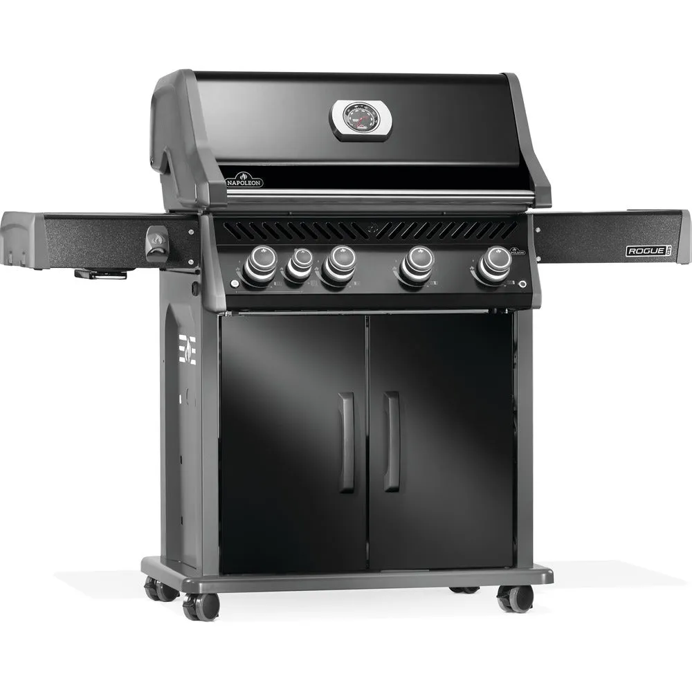 Napoleon Rogue® PRO 525 Propane Gas Grill with Infrared Side Burner - Black
