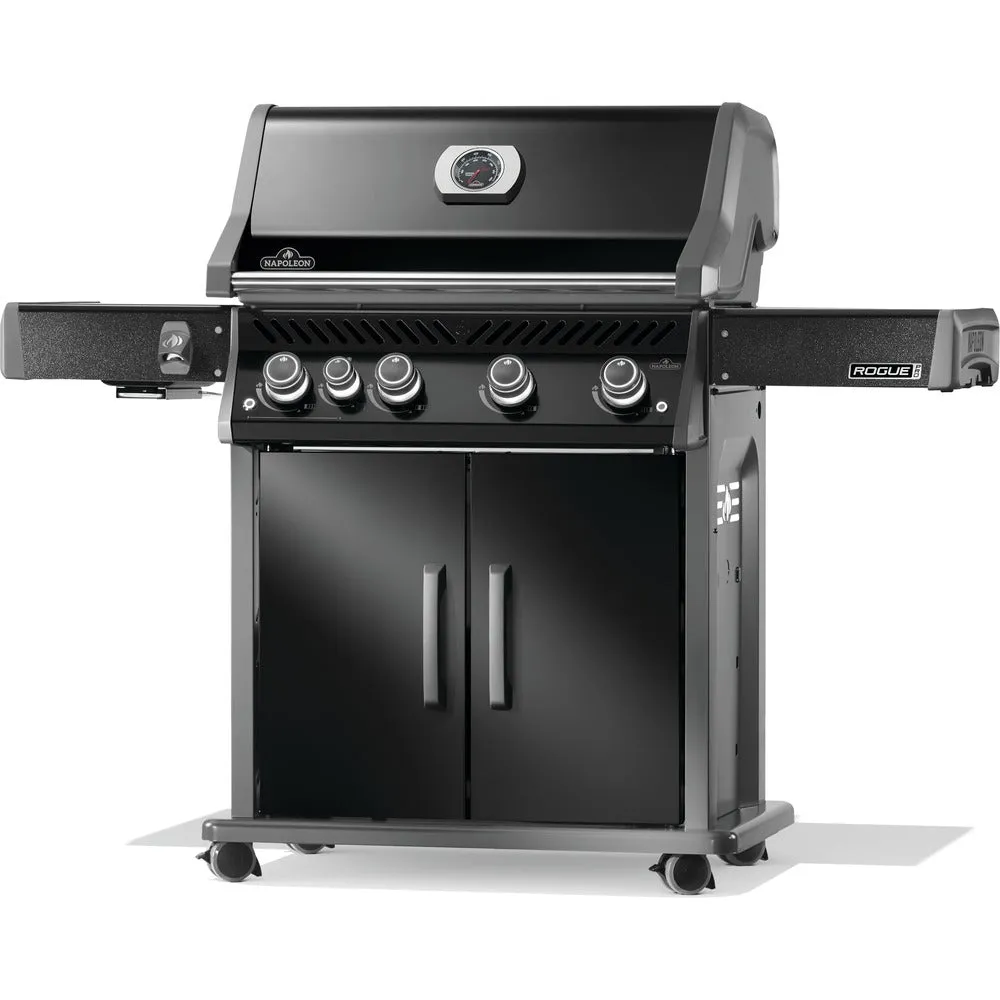 Napoleon Rogue® PRO 525 Propane Gas Grill with Infrared Side Burner - Black