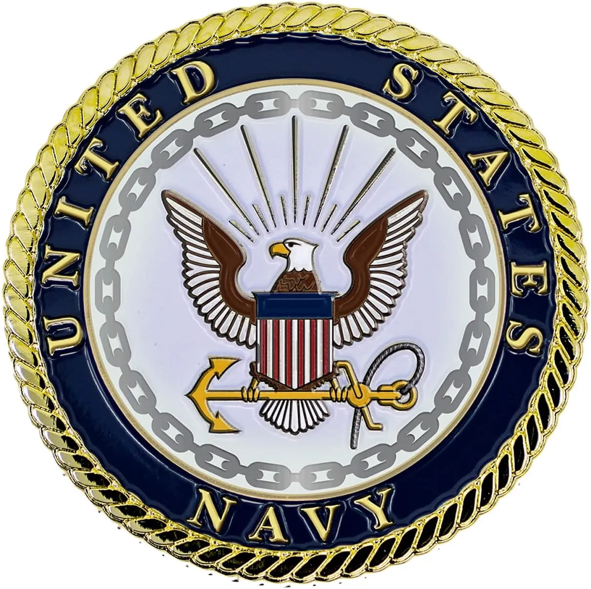 Navy Armed Forces Prayer Coin - USN Navy Valor Challenge Coin | Inspirational Navy Gift - Disabled Vet Owned Small Business-Navy Prayer Coin