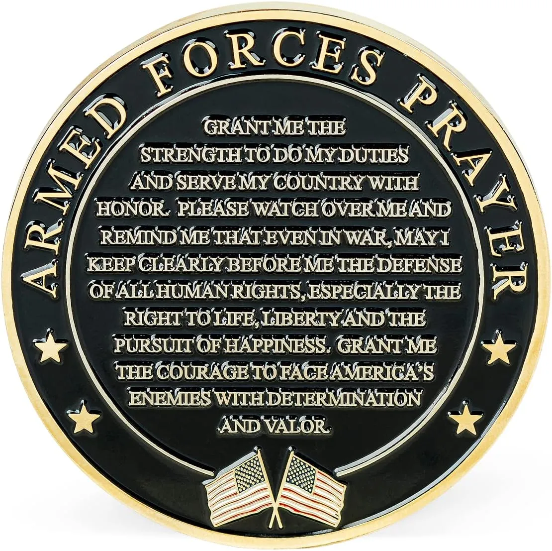 Navy Armed Forces Prayer Coin - USN Navy Valor Challenge Coin | Inspirational Navy Gift - Disabled Vet Owned Small Business-Navy Prayer Coin