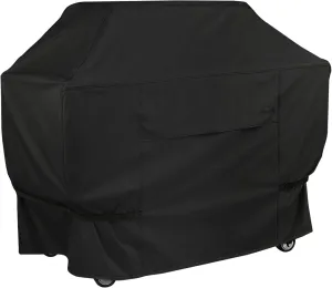 NettyPro Gas Grill Cover Heavy Duty Waterproof 56 Inch, Fadeproof & UV Resistant, Outdoor 2-3 Burner BBQ Cover for Weber, Char-Broil, Brinkmann, Nexgrill Barbecue Grills and More, Black