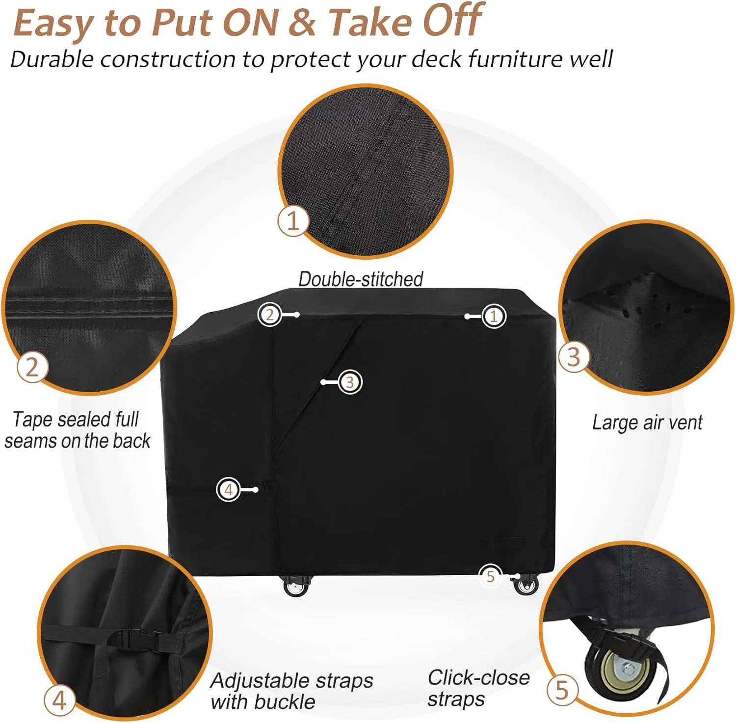 NettyPro Griddle Cover for Blackstone 28" Griddle with Single Shelf, Waterproof Heavy Duty 2 Burner Flat Top Gas Grill Cover for Blackstone 28" Griddle Station Camping, Black