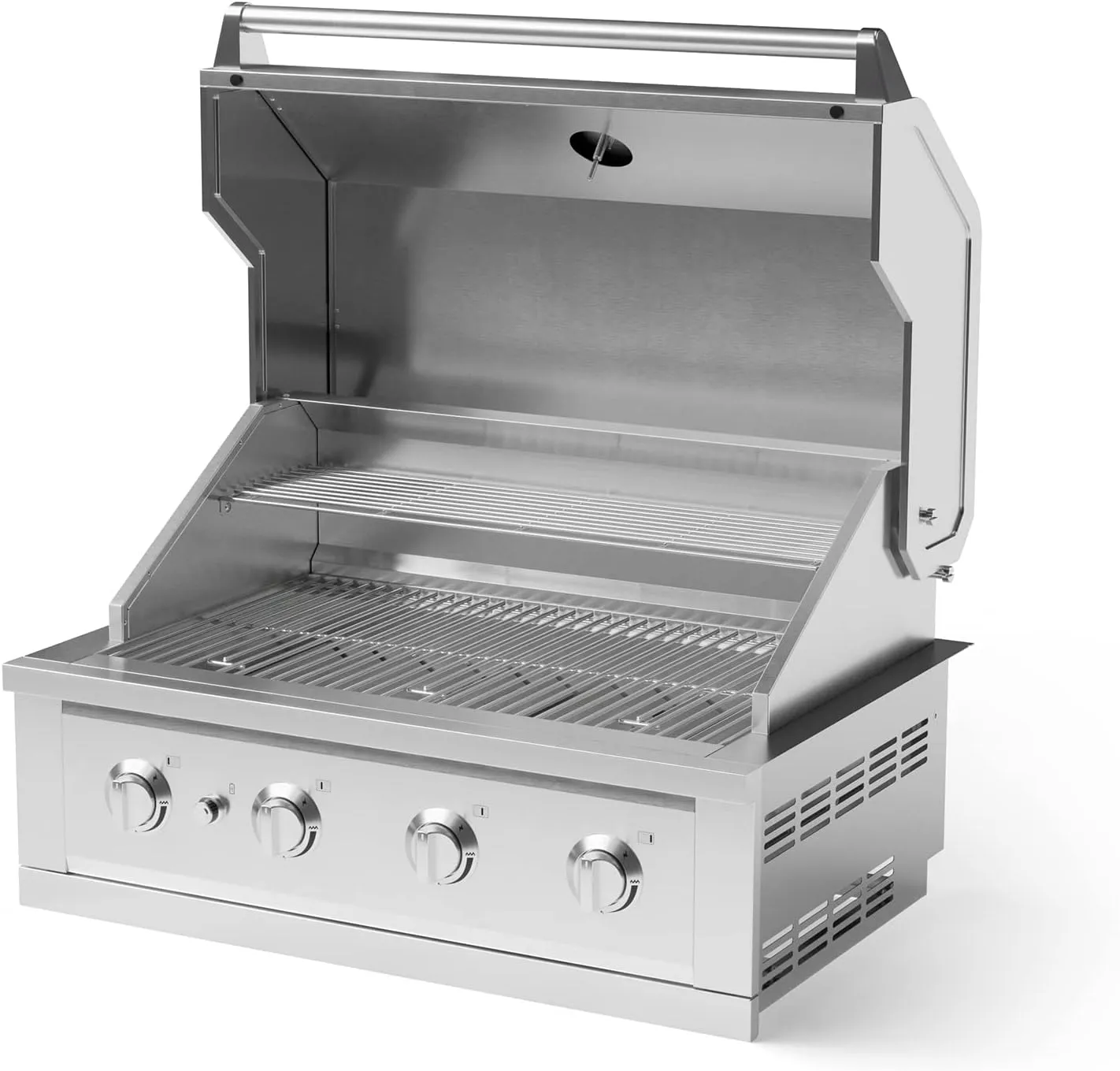 NewAge Products Performance 36" Insert Grill, Outdoor Kitchen 4-Burner Liquid Propane Gas Grill, Stainless Steel, 66991
