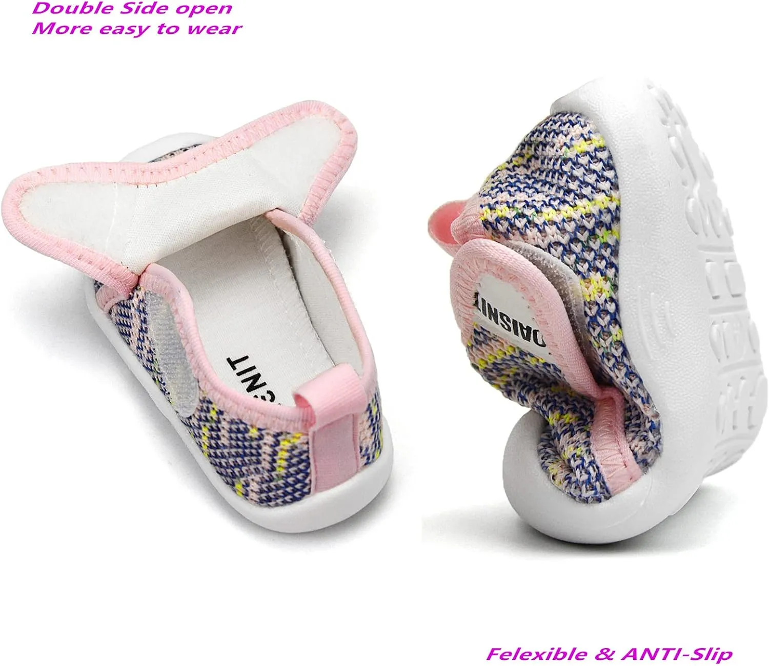 OAISNIT Baby Boys Girls Sneakers Anti Slip Lightweight Soft Toddler First Walkers for Walking Running