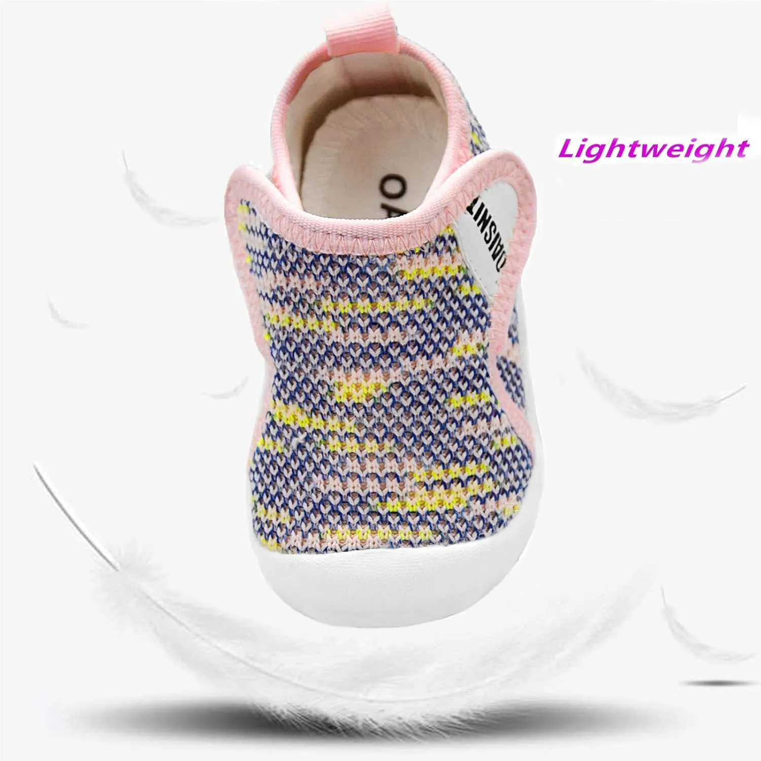 OAISNIT Baby Boys Girls Sneakers Anti Slip Lightweight Soft Toddler First Walkers for Walking Running