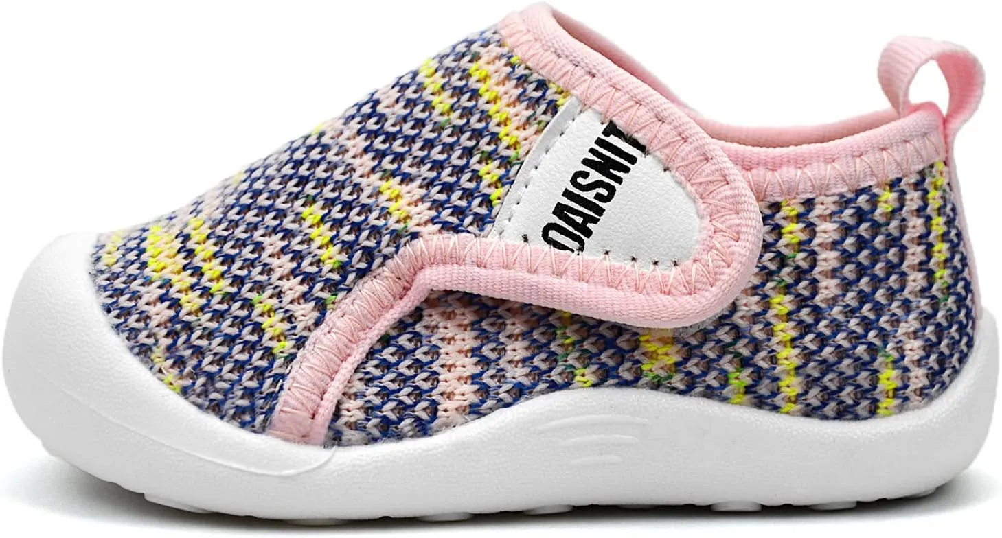 OAISNIT Baby Boys Girls Sneakers Anti Slip Lightweight Soft Toddler First Walkers for Walking Running