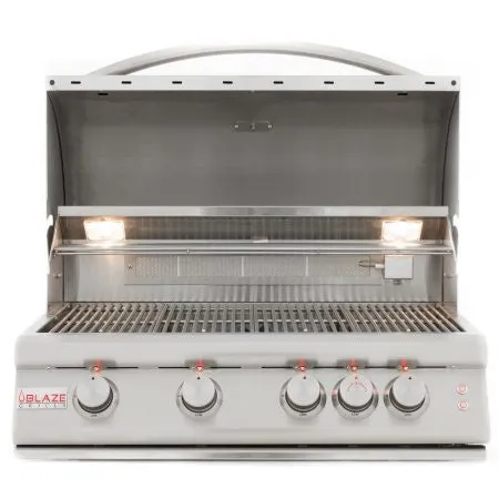 Old Blaze 4 Burner Gas Grill with Lights