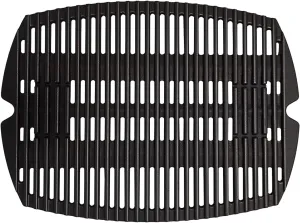 One-Piece Q100 Q1200 Grill Grates Replacement Parts for Weber Gas Grill Parts Q1200 Q 1200 Q100 Q1400 Q120 Q 1000 Q 100 Q140 Grates Weber Baby Q 7644 7582 386002 51010001 Cast Iron Cooking Grates