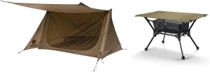 OneTigris Backwoods Bungalow Bushcraft Shelter 2.0 Dipper Camping Table