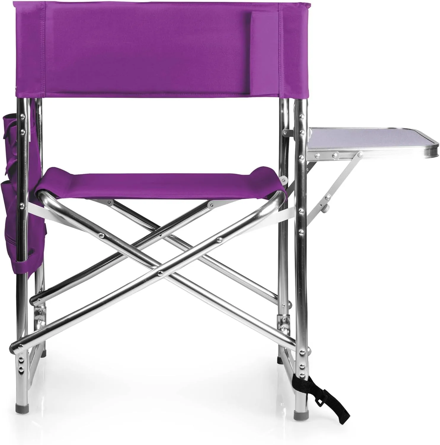 ONIVA - a Picnic Time brand - Sports Chair with Side Table, Beach Chair, Camp Chair for Adults, (Purple)