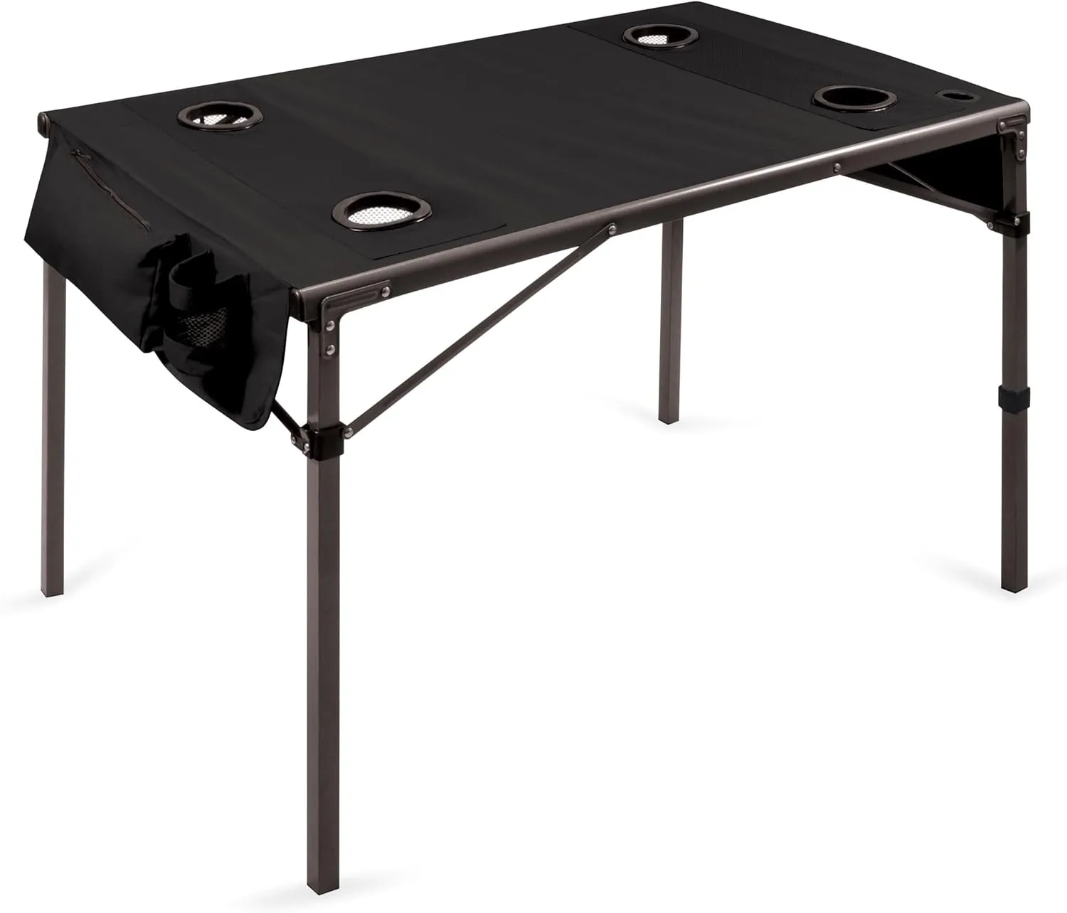 ONIVA - a Picnic Time Brand Travel Portable Soft Top Folding Table for Camping and Outdoors with Carry Bag, (Black) 6 x 6 x 43