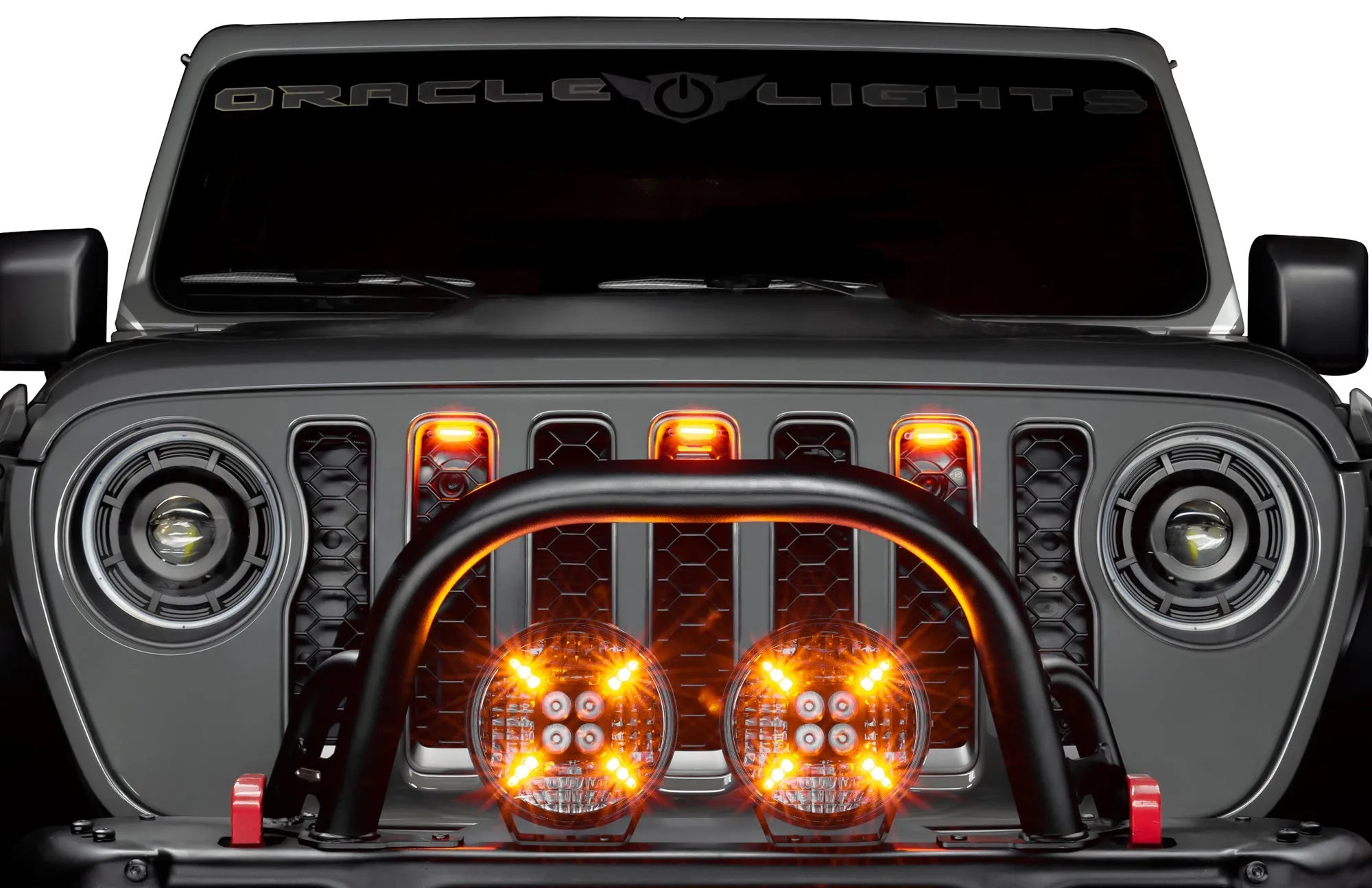 Oracle Lighting 5889-005-C Universal Pre-Runner Style LED Grill Light Kit (New Style) - Clear Lens