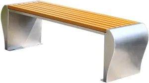 Outdoor Bench Garden Bench Stainless Steel Park Chair Outdoor Bench Open-air Public Waterproof Garden Chair Commercial Stadium Seat Leisure Bench Indoor Bench/Dining Table Bench