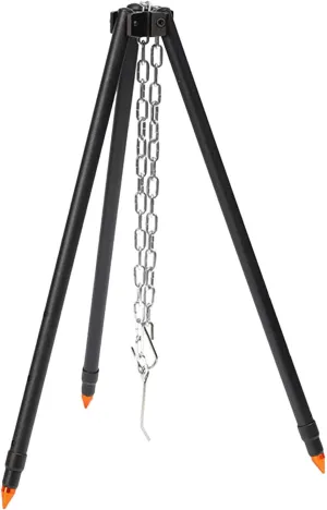 Outdoor Camping Tripod - Camping Tripod for Cooking | Heavy Duty Tripod Rack for Camping | Cooking Grill Supplies, Camping Campfire Tripod With Chain