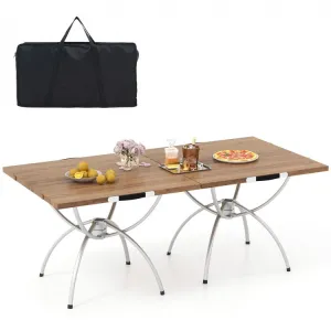 Outdoor Folding Camping Table Set of 2 - Suitable for Camping and Hiking