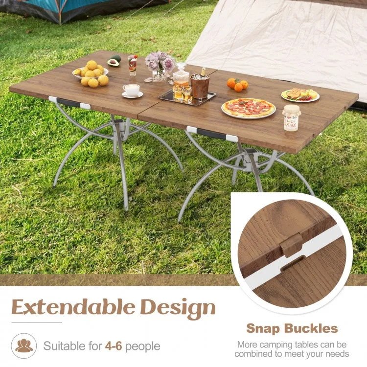 Outdoor Folding Camping Table Set of 2 - Suitable for Camping and Hiking