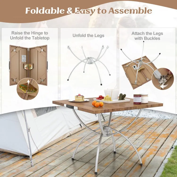 Outdoor Folding Camping Table Set of 2 - Suitable for Camping and Hiking