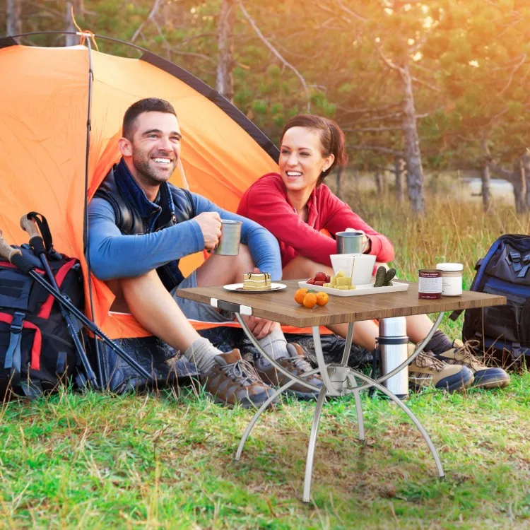 Outdoor Folding Camping Table Set of 2 - Suitable for Camping and Hiking