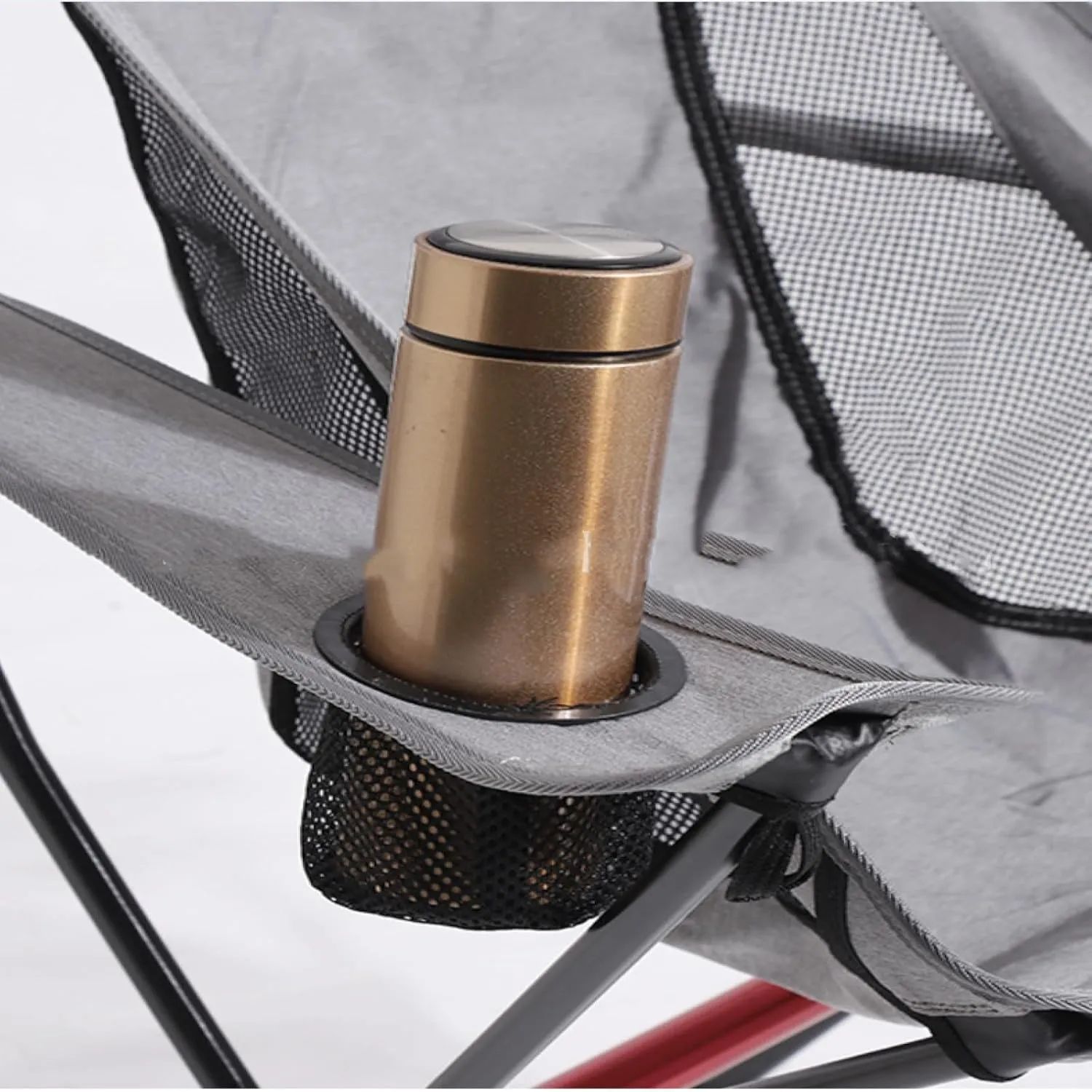 Outdoor Folding Chair, Portable backrest Stool, Moon Chair, Aluminum Alloy Ultralight Fishing Director, Beach Camping high Back Chair