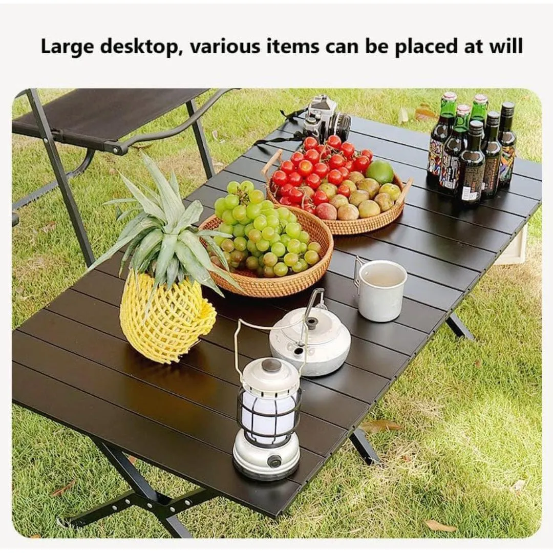 Outdoor Portable Camping Folding Table - Picnic Lightweight Roll Up Table