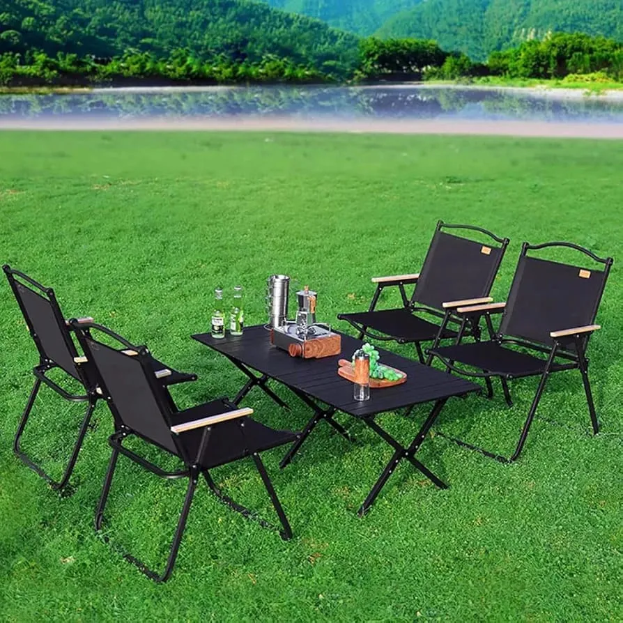 Outdoor Portable Camping Folding Table - Picnic Lightweight Roll Up Table