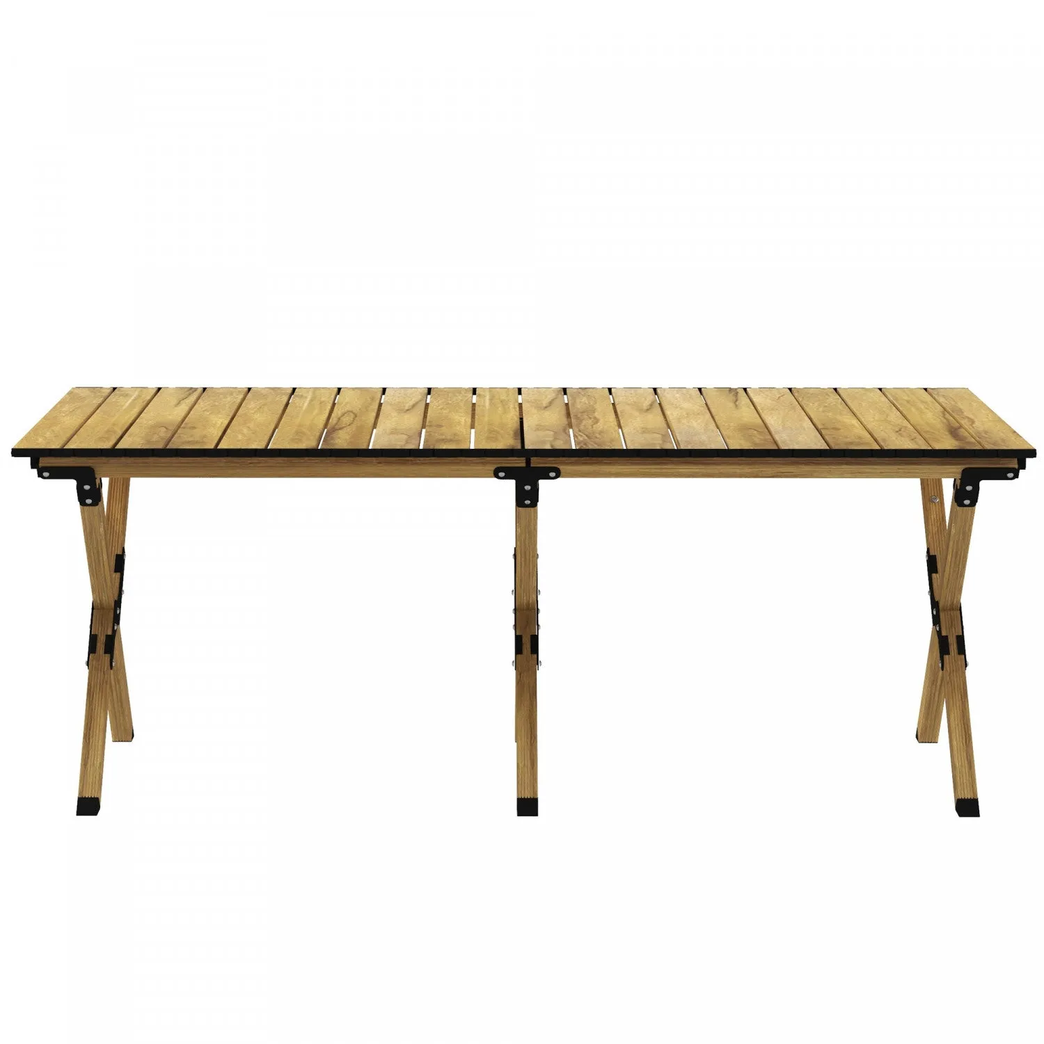 Outsunny Folding Camping Table, 4ft Aluminum Picnic Table With Roll-up Top|Outsunny Table De Camping Pliante, Table De Pique-nique En Aluminium 4 Pi
