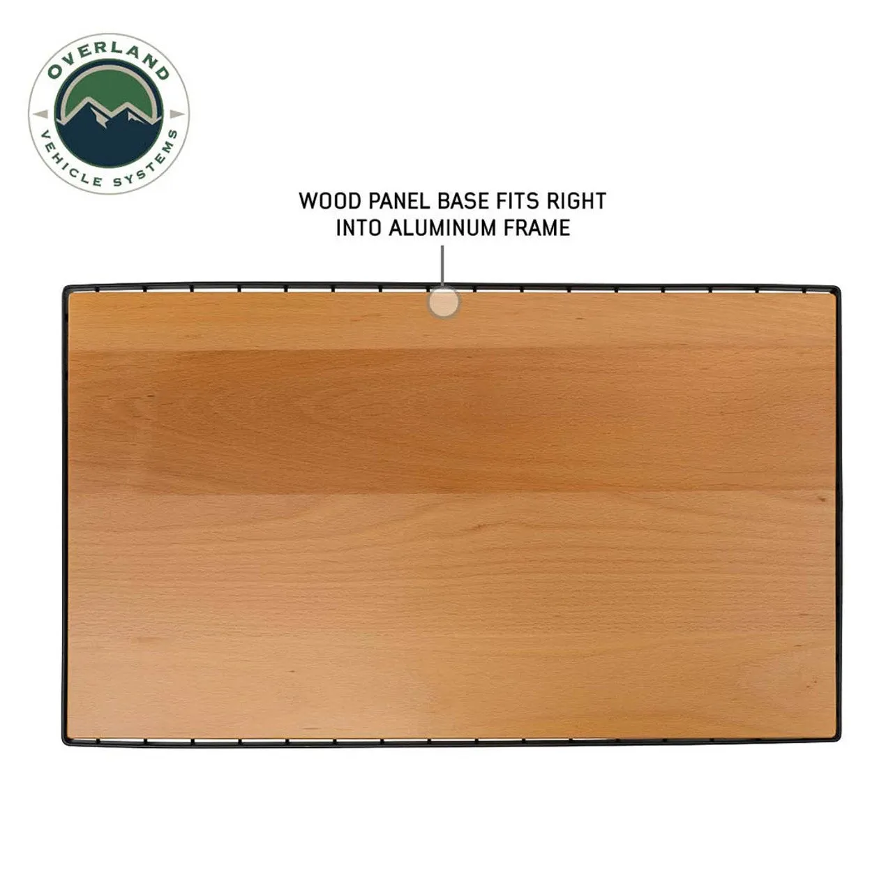 Overland Vehicle Systems Kick It Camp Table - Wood Base & Storage Bag