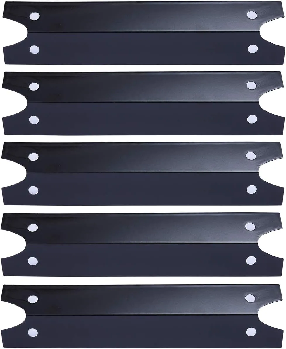 P9731A (5-Pack) 16 3/4" Porcelain Steel Heat Plate Replacement for Select Brinkmann, Charmglow Gas Grill Models (5-Pack)