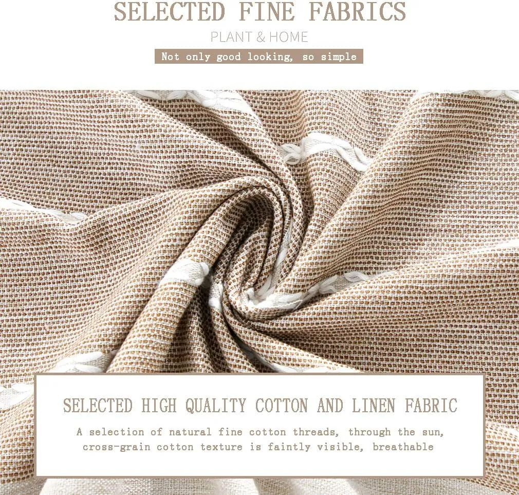 Pahajim Tablecloth Rectangle Tablecloth Table Cover for Outdoor Camping tablecloths Cotton Linen Table Cloths for Kitchen Dining Christmas Table Cloth (Coffee, Square,55 x 55 Inch)