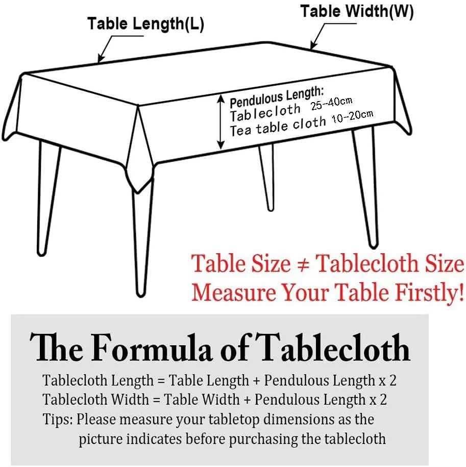 Pahajim Tablecloth Rectangle Tablecloth Table Cover for Outdoor Camping tablecloths Cotton Linen Table Cloths for Kitchen Dining Christmas Table Cloth (Coffee, Square,55 x 55 Inch)