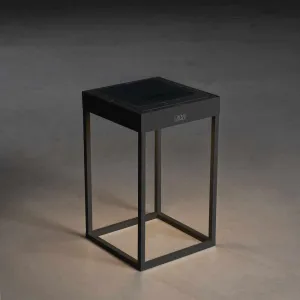 Palos Solar Courtyard Lantern Black