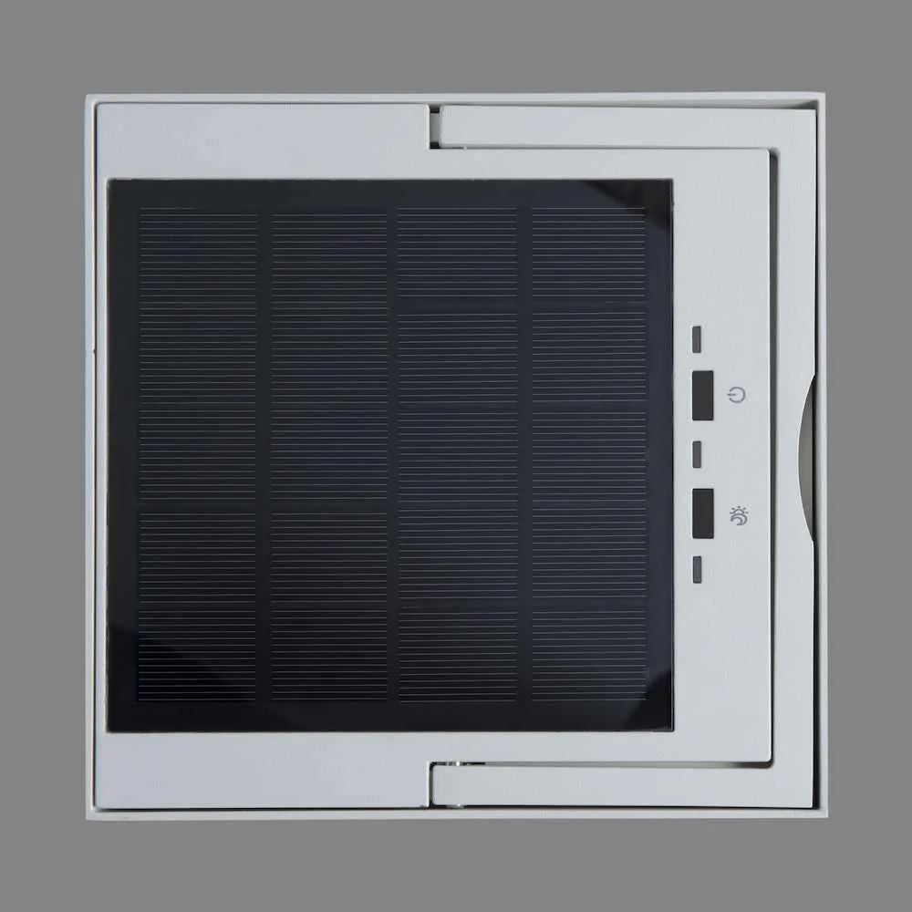Palos Solar Courtyard Lantern White