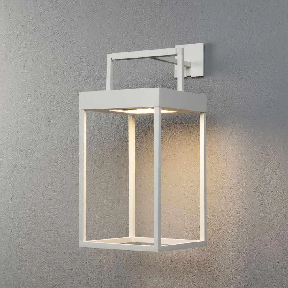 Palos Solar Courtyard Lantern White