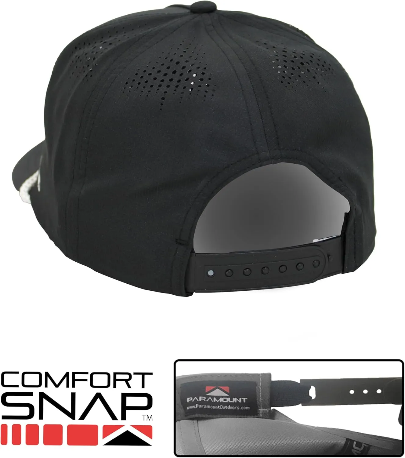 Paramount Outdoors Sunset Trout Fishing Hat Mountain Fish Silhouette Performance Outdoor Hat with Comfort Snapback