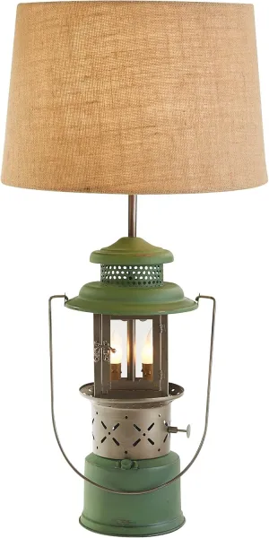 Park Designs Green Camp Lantern Lamp with Shade