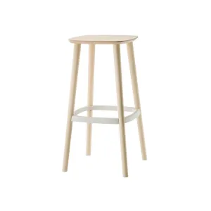 Pedrali Babila 2706 stool in painted ash with seat H.75 cm.