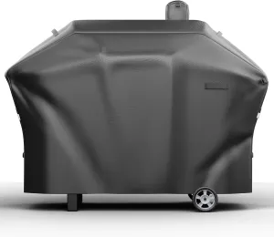 Pellet Grill Cover for Camp Chef Smoker, Cover Upgraded Full-Length Heavy Duty Waterproof Anti-UV Cover for Woodwind Pro 24 PG24SE PG2424SGB SmokePro DLX 24 PG24MZG PG24WWSB, for Weber Searwood 600