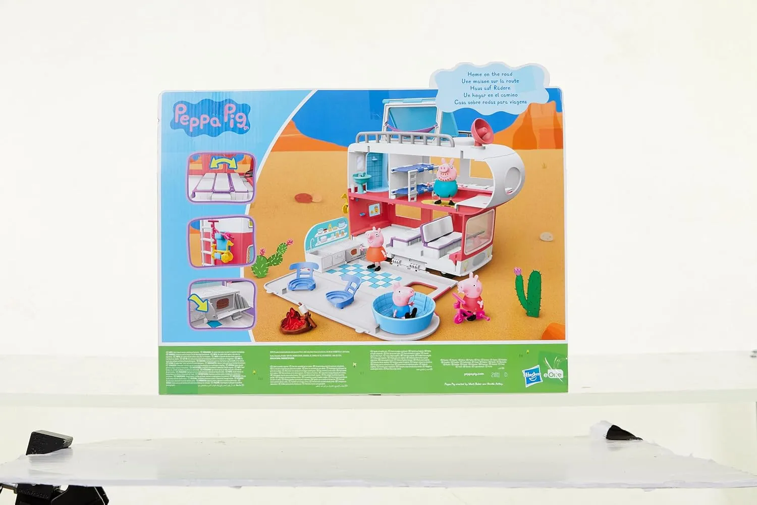 Peppa Pig Peppa’s Adventures Peppa’s Family Motorhome Preschool Toy, Vehicle to RV Playset, Plays Sounds and Music, Ages 3 and up